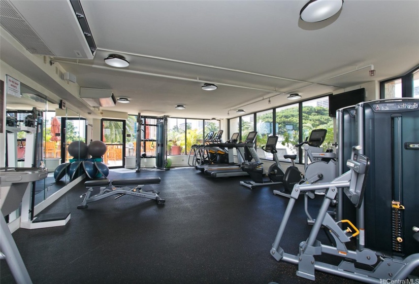 Fitness room.