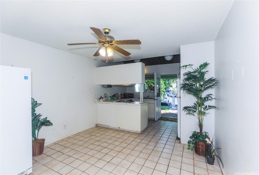 Dining or family area next to the kitchen even has room for a freezer