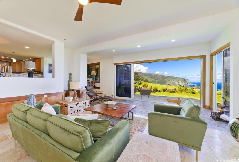 formal living room with breathtaking views