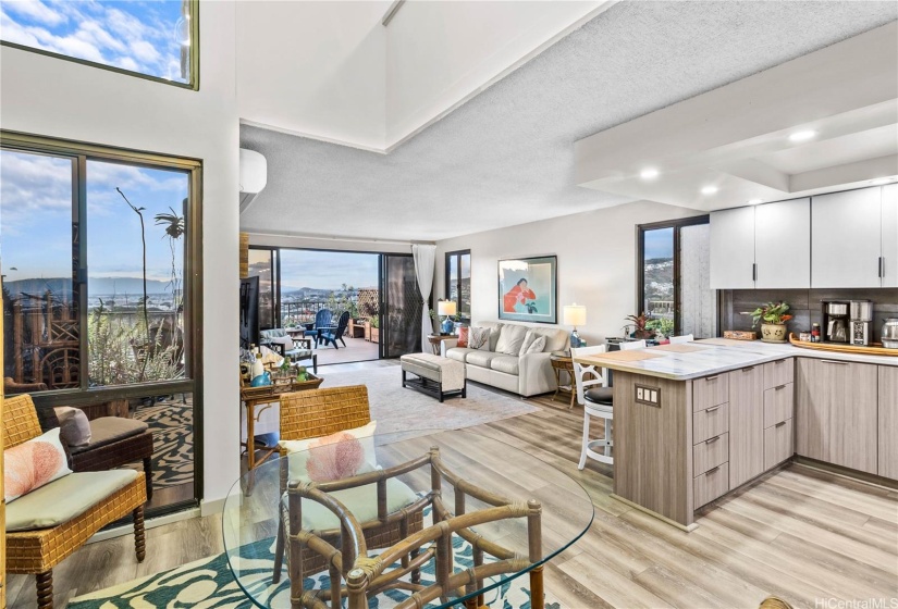 Ample windows with favorable mountain breezes enhancing the indoor-outdoor lifestyle.