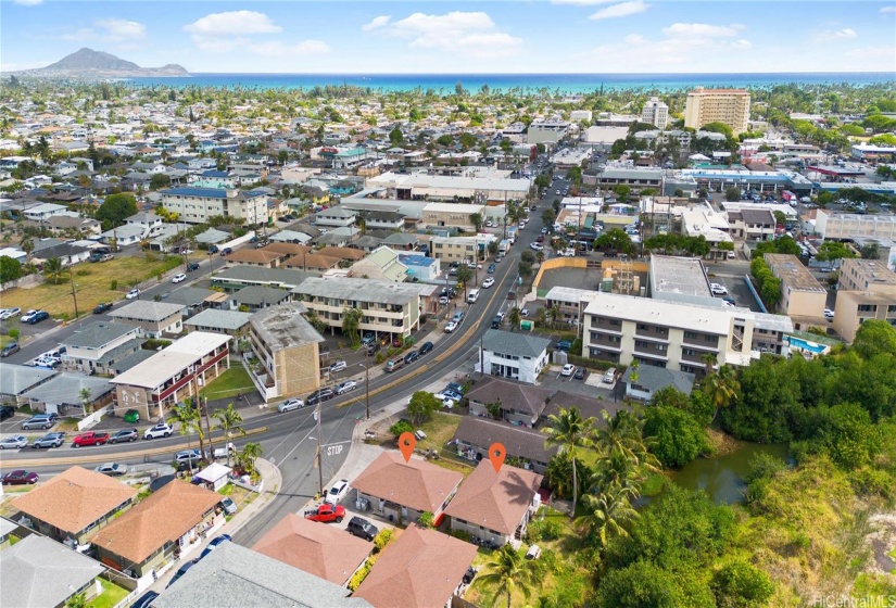 A2 zoned 6,000sq ft lot with two duplexes (4 units total) just a few blocks away from Kailua town.