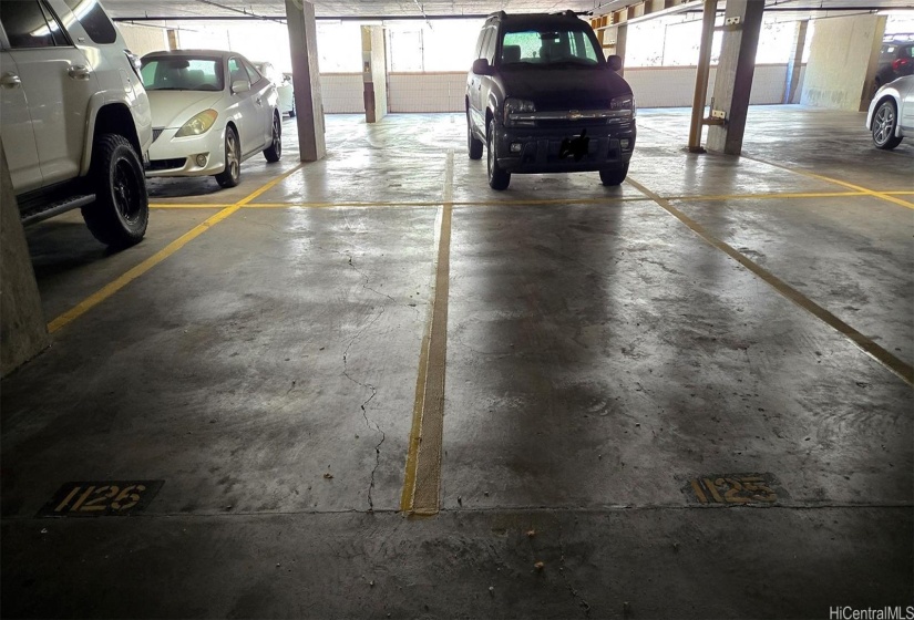 Two, side by side, Covered Parking spots