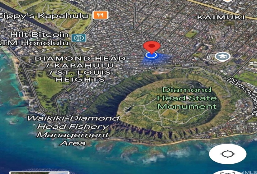 located near Diamond Head