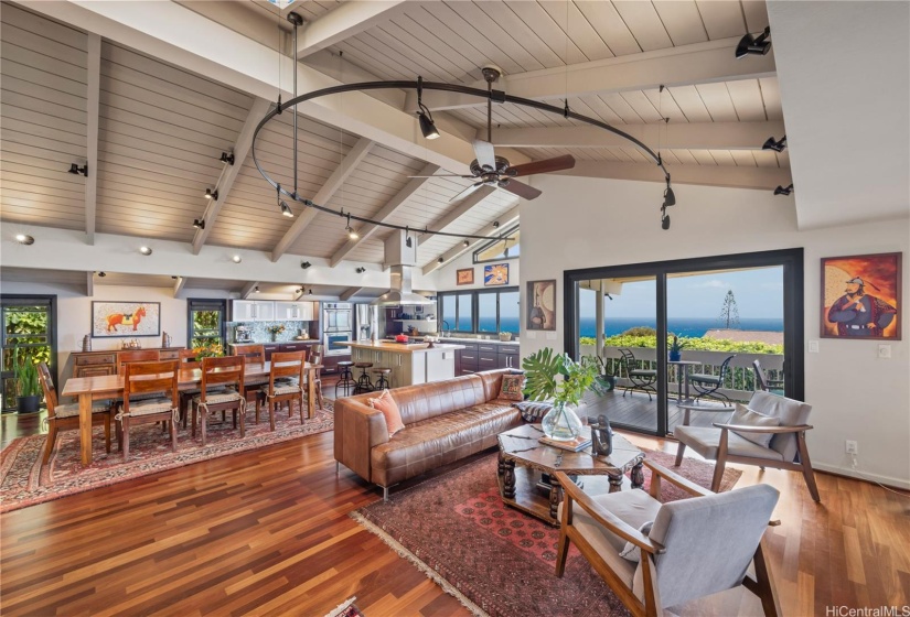 Beautiful Brazilian Cherry hardwood floors through out the house