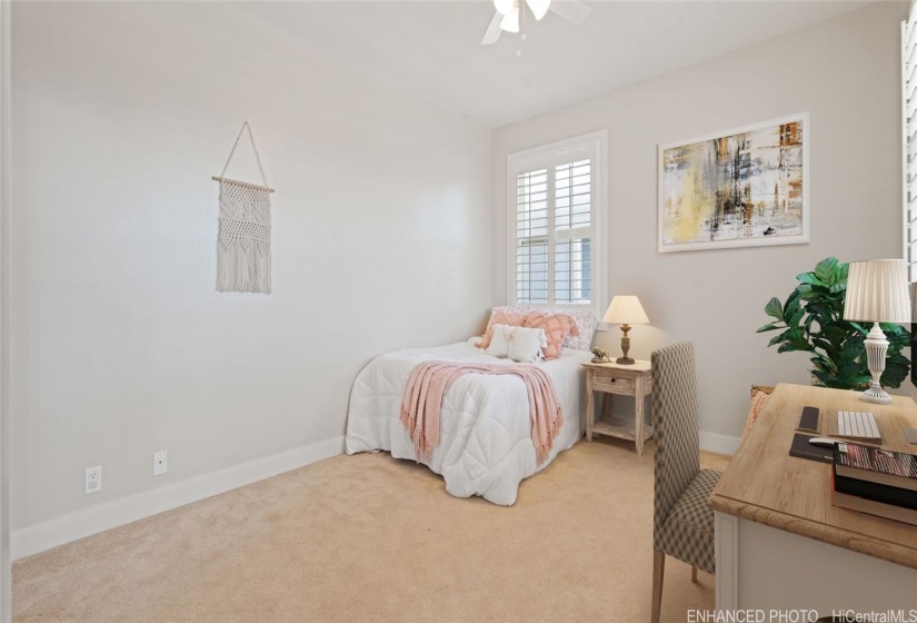 Upstairs Bedroom #1, virtually enhanced