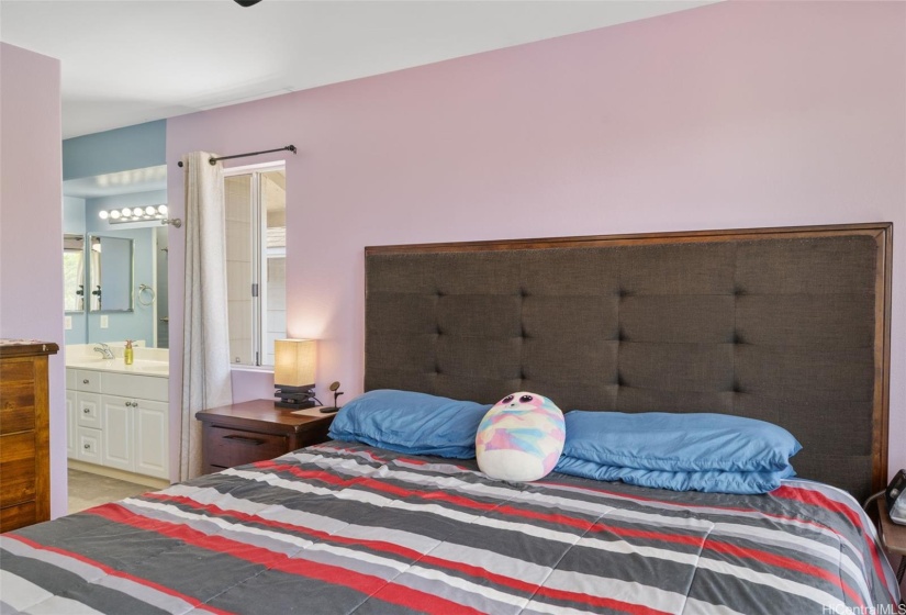 Primary bedroom and en-suite bath.