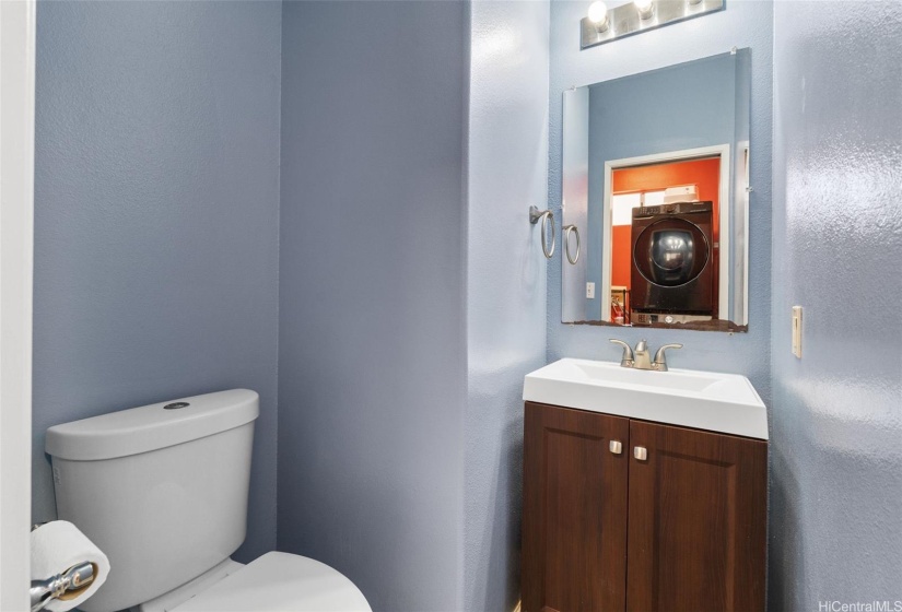 Downstairs half bath.