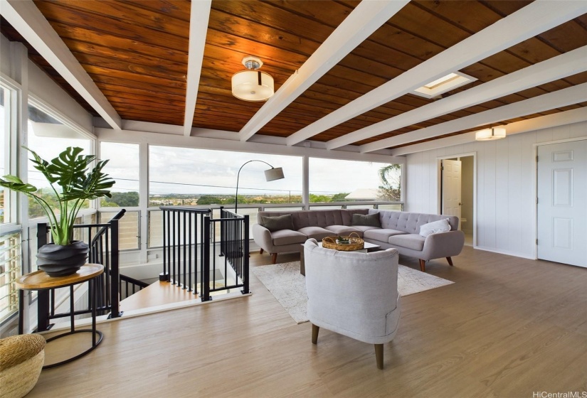 Upstairs living area