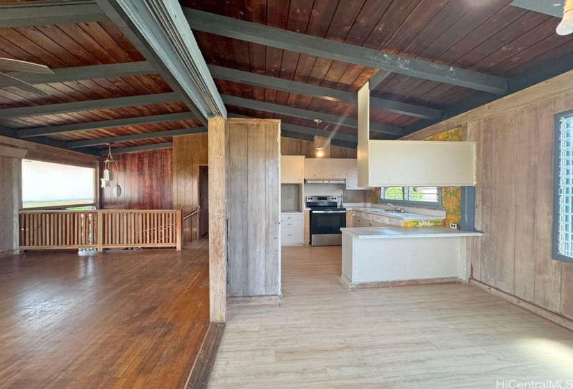 Upstairs - Living Room/Dining Room