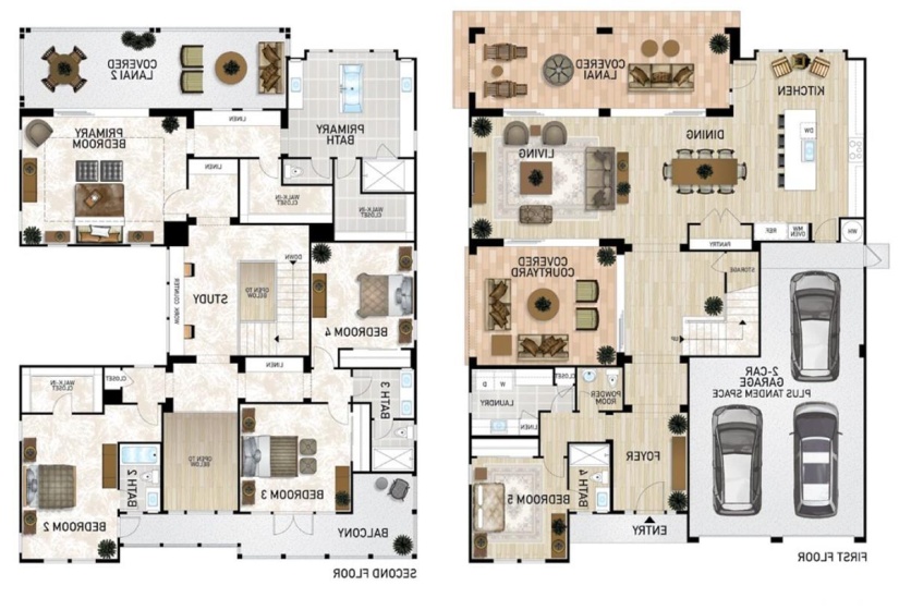 Reverse (approximate floor plan) for visual purposes. Illustrations are artists’ conceptual depictions only of proposed improvements, are not necessarily to scale, and may differ from actual improvements, if any, when constructed. The specificfeatures in a residence vary from home to home and not all features are available in all series or all floorplans within a series. We reserve the right to modify or cancel these specific features,substitute equipment, materials, appliances and brand names in our sole discretion. Color and size variations may occur. All square footage numbers are approximate and may vary due toplotting and field variations or method of measurement. In addition, we reserve the right to make modifications to the maps, floorplans, square footages, exteriors, specifications, features,dimensions, designs, building materials, options, colors, finishes, landscaping layout and materials, and product types at any time without notice or obligation.