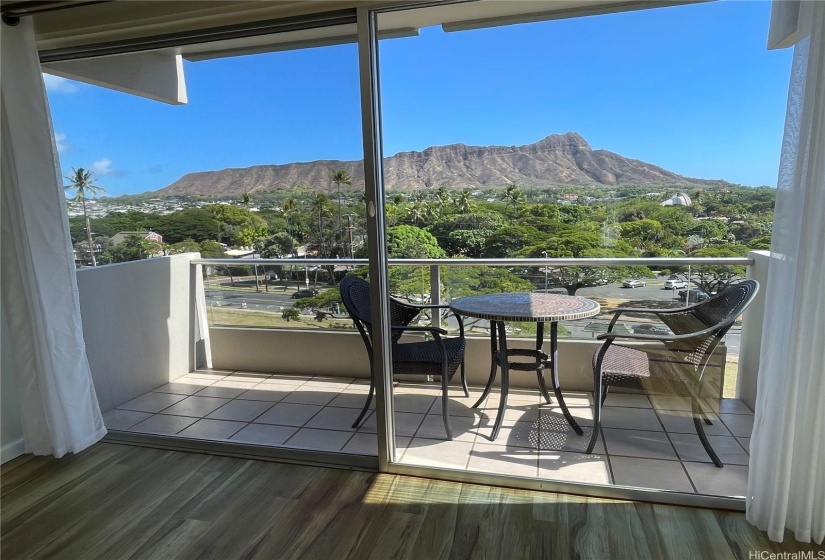 Lanai with view of Diamond Head