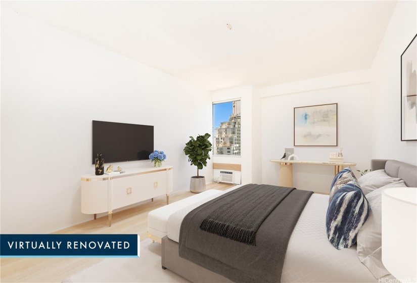 2nd bedroom with air conditioning