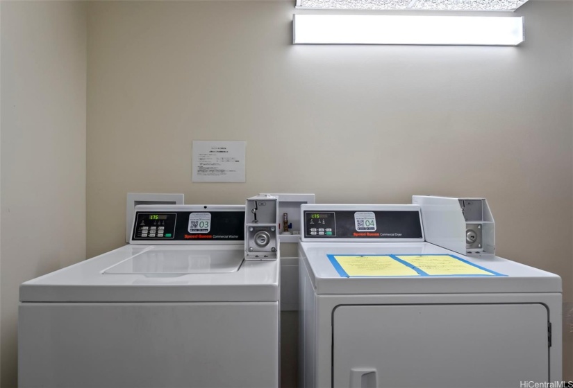 Conveniently located community laundry room on every floor.