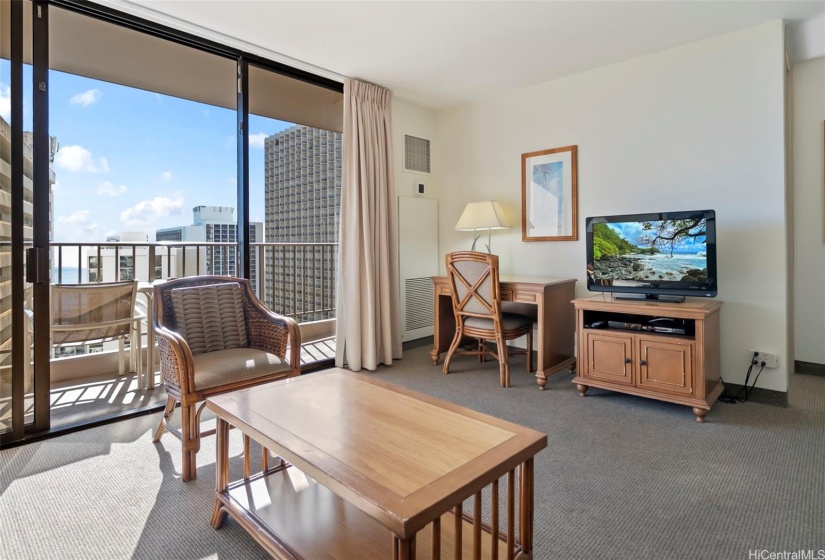 Located on the preferred Ocean-side, this unit is fully furnished and ready to move-in.