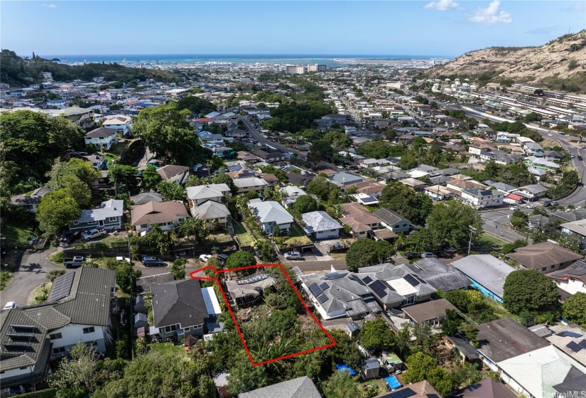 you can see the ocean coastline from the home