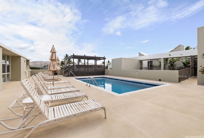 Enjoy the roof top pool