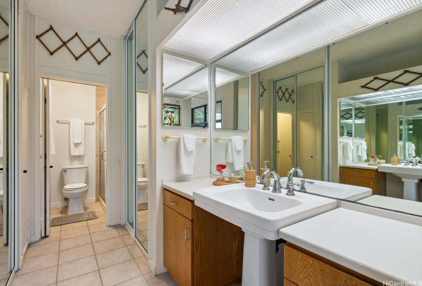 Primary ensuite's large bathroom.