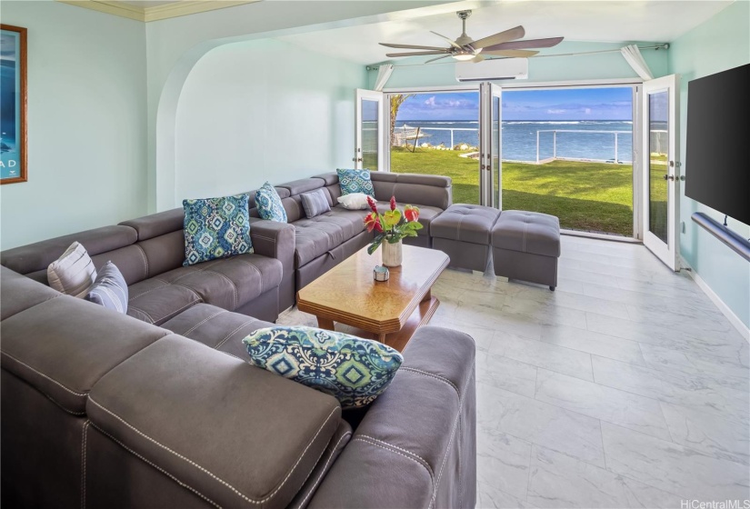 Living Area with Ocean View