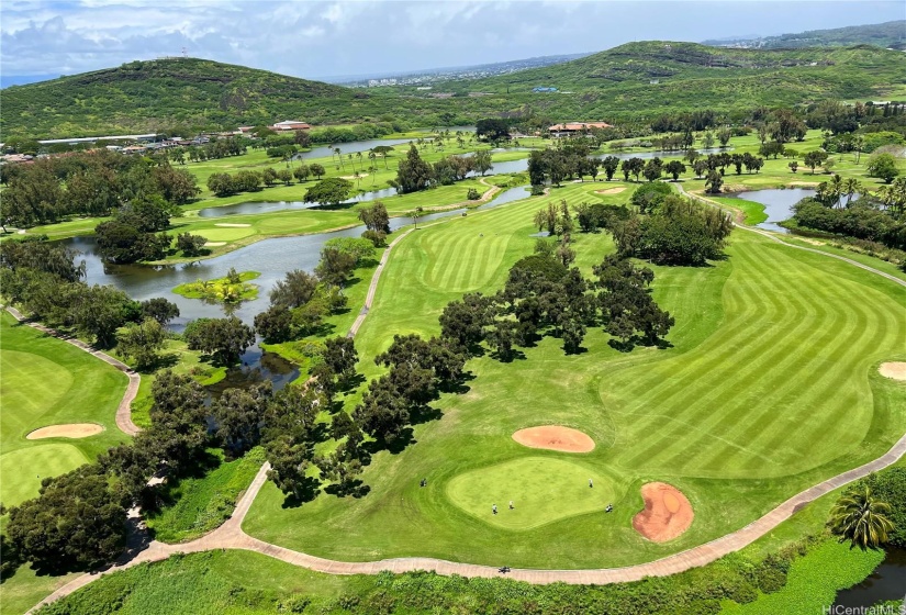 Outstanding lush Golf course views.