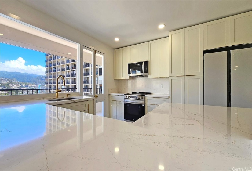 Newly remodeled kitchen with new appliances