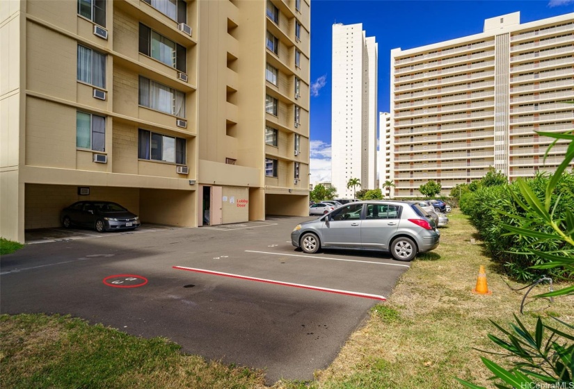 Unit parking stall #53 is a standard size stall and has open lawn space on one side.  Conveniently located just inside the parking lot entrance and close to the back lobby door.