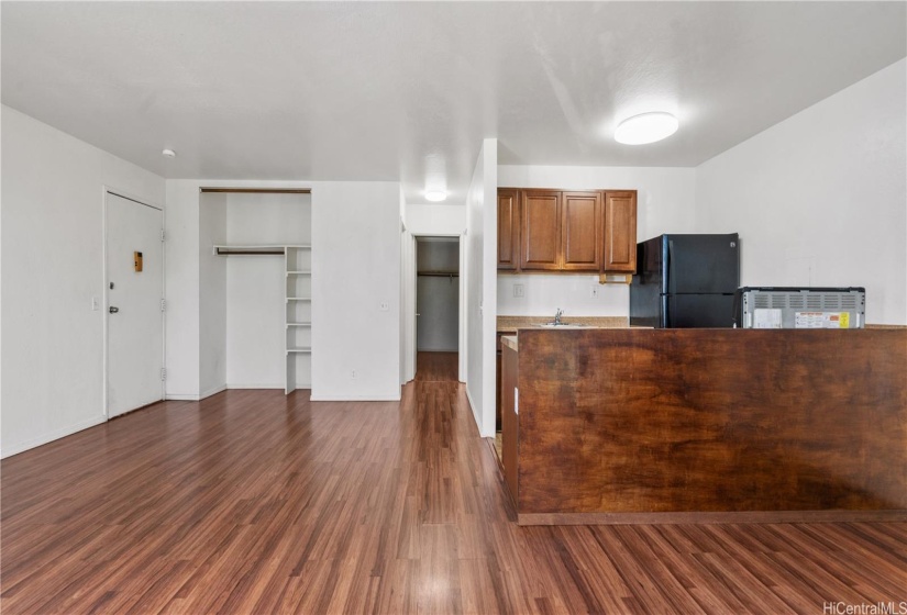 View of the living space from the lanai door