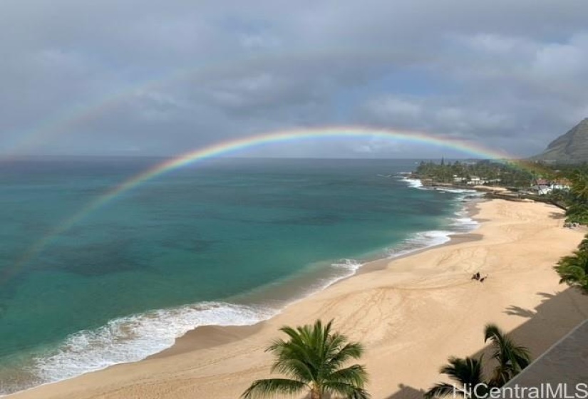 Rainbow over Cabana's beach