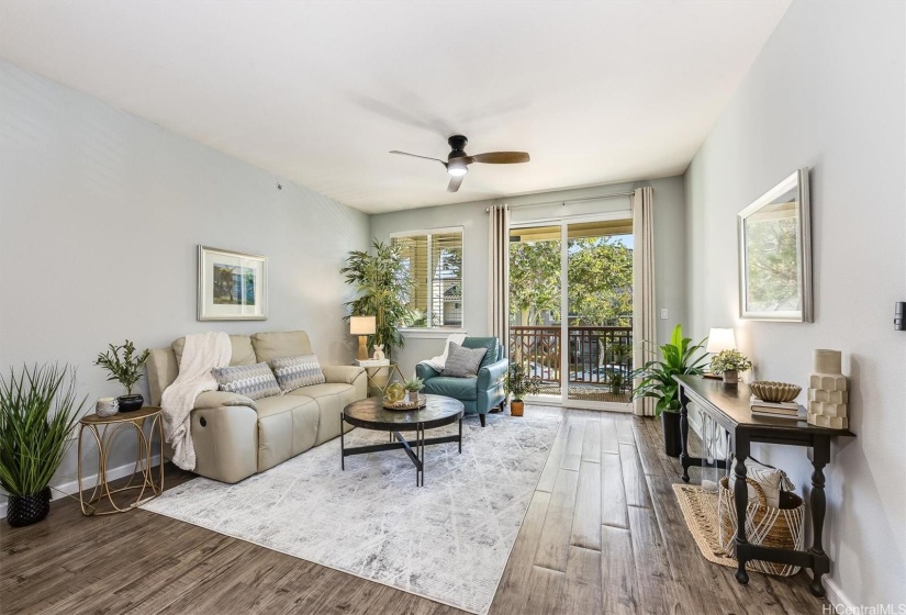 Large Living Room leading to balcony