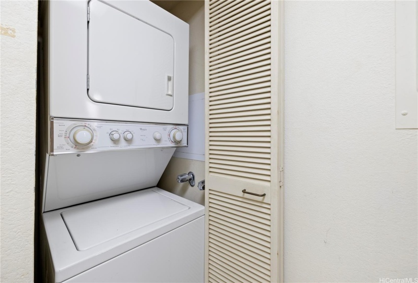 Washer & Dryer in unit.