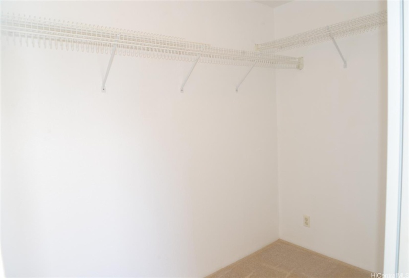 Main bedroom walk in closet