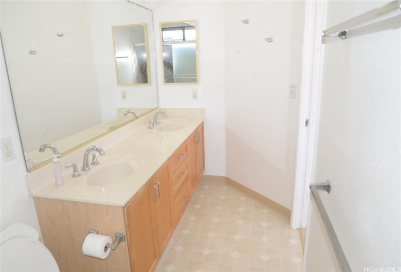 Main Bedroom Bath showing two lavatory