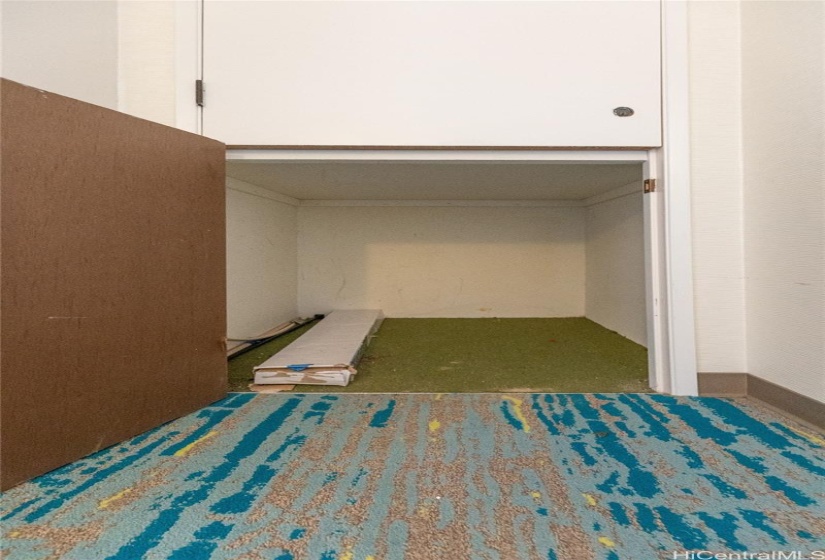 Storage just outside the unit