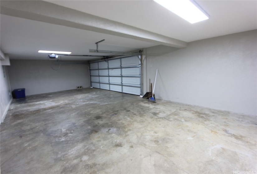 Low ceiling...great for storage or for smaller vehicles. Height is approx 7'3