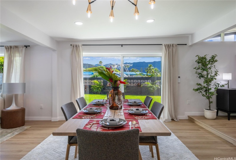 Formal Sit Down Dining with the Ko'olau Mountains as the Perfect View Backdropcan be your reality!