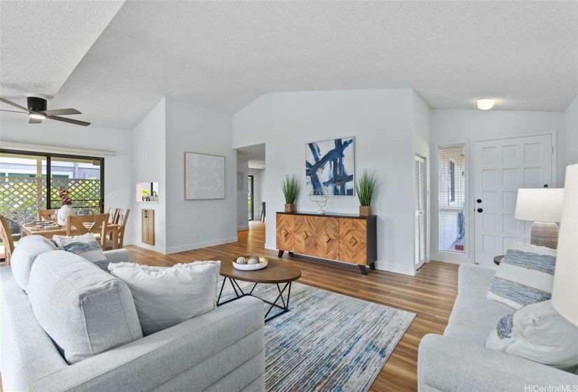 Vaulted Ceilings to create a spacious feel