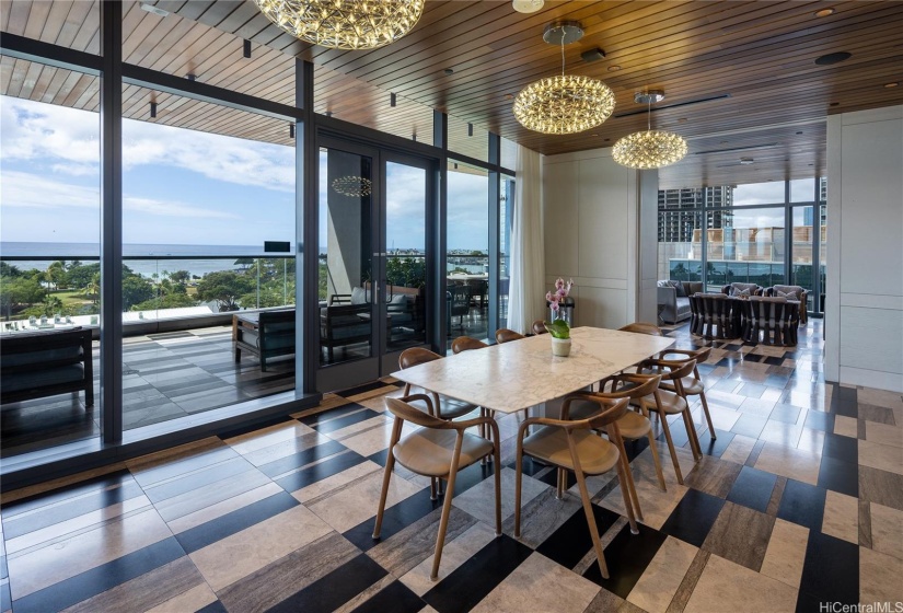 dining areas, chefs kitchen behind this.