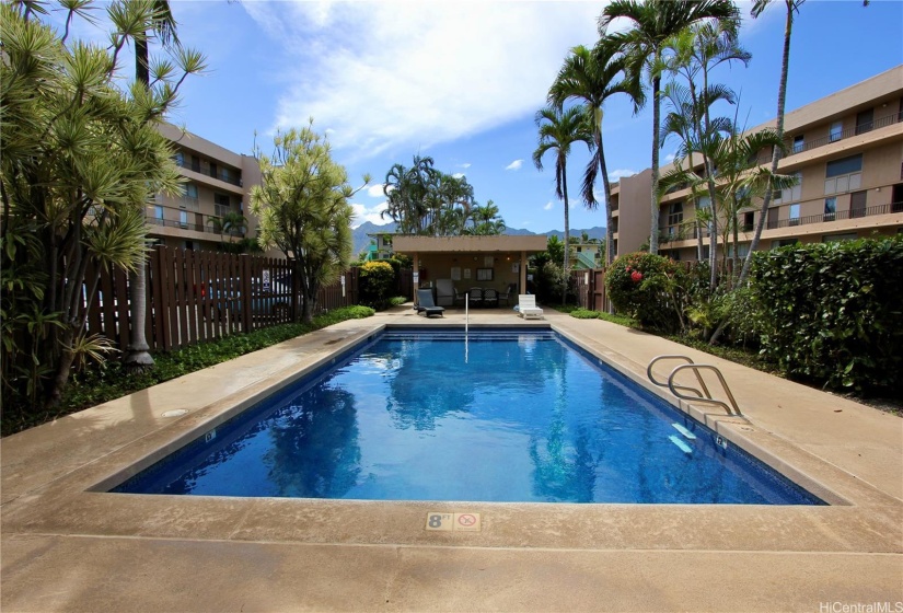 Pool, Covered Lanai, Sauna, Restrooms