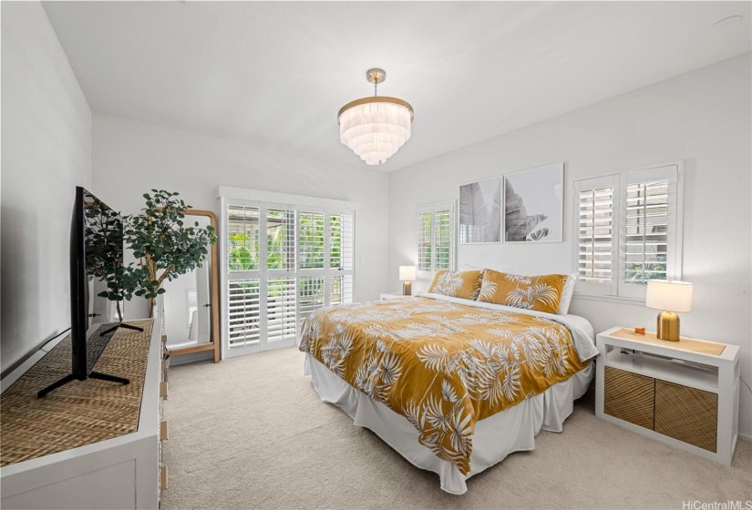 Bedroom #3 on second floor has a wonderful outdoor wraparound lanai to enjoy