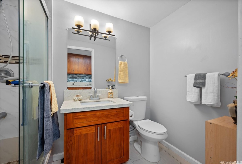 Bathroom was renovated in 2017.