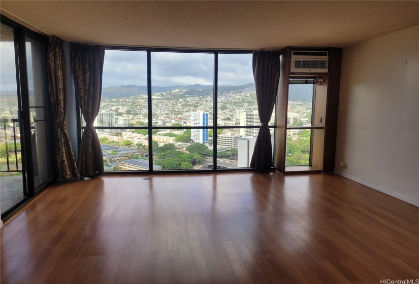 large living room with view