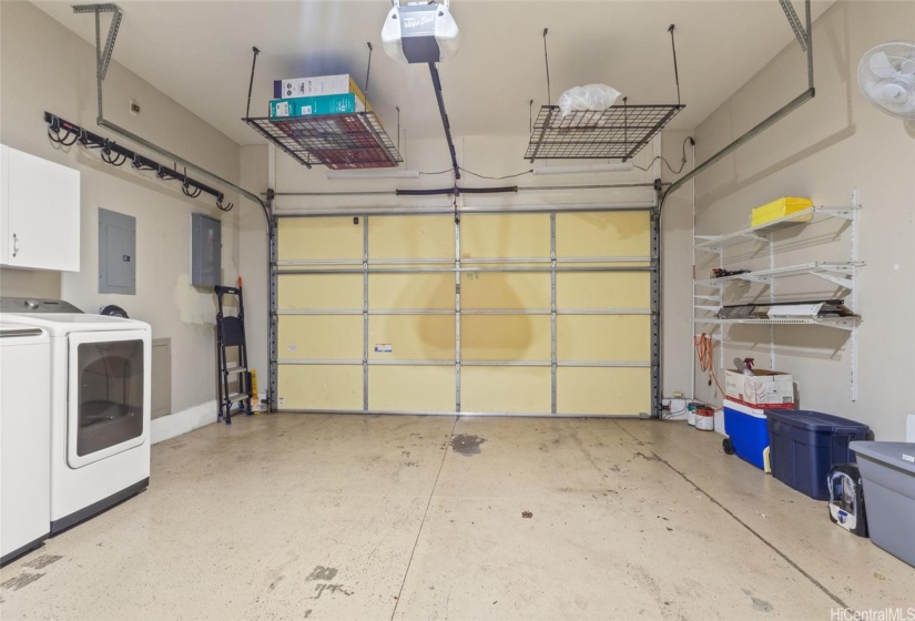 2-car garage with plenty of storage space