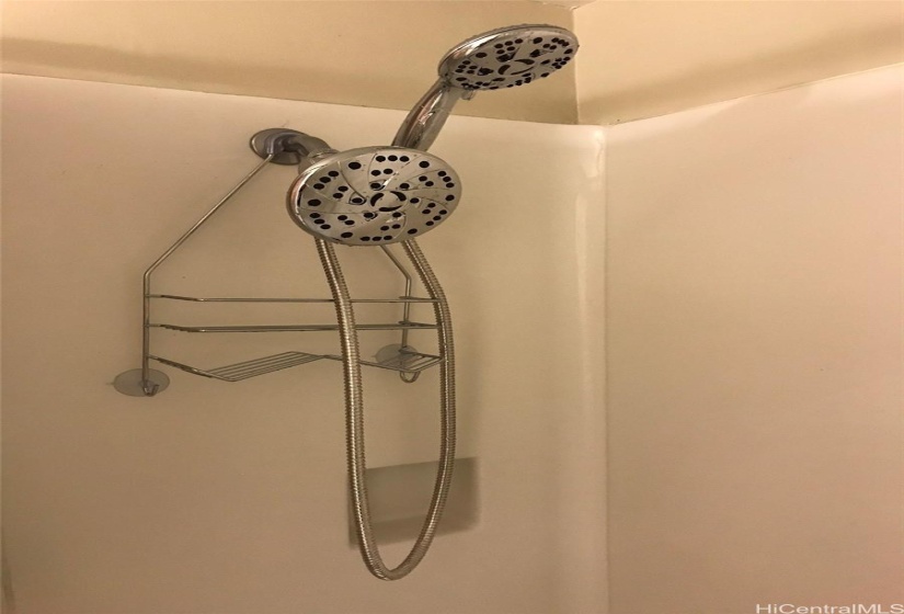 bath with tub and shower