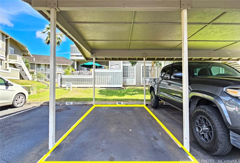 Enhanced- Outline of parking stall