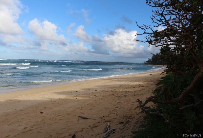 Miles of white sandy beach for walking or staying in tip top shape!