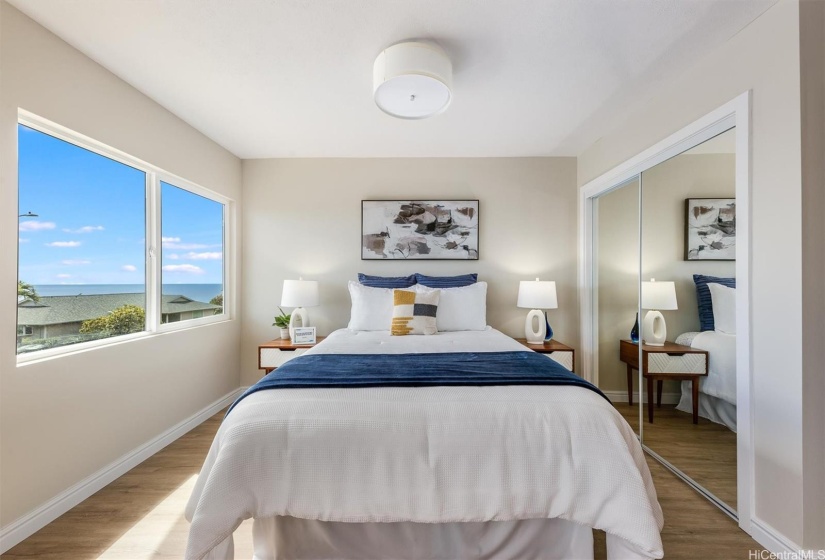 primary bedroom with ocean views