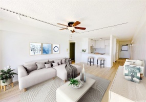 Virtual staging living room