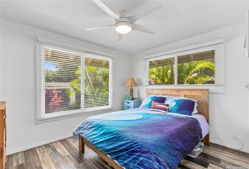 Garden guest room with AC. North Shore Haleiwa Hawaii.