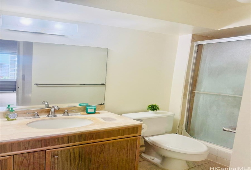 Primary bathroom and shower