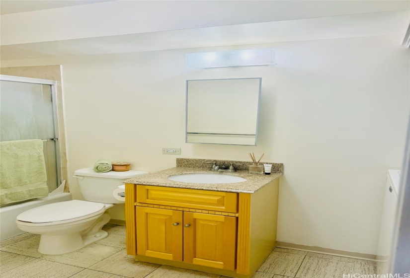 2nd bathroom with full size washer and dryer (on the right )