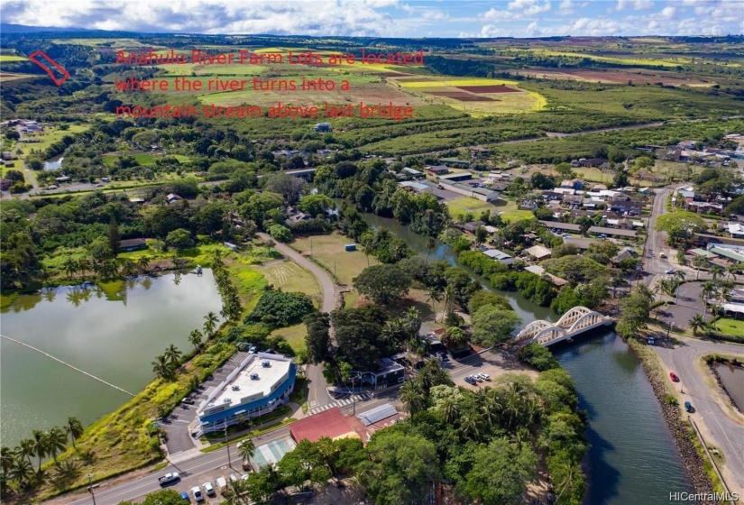 Anahulu River Farm Lots is located where the river turns into a mountain stream.